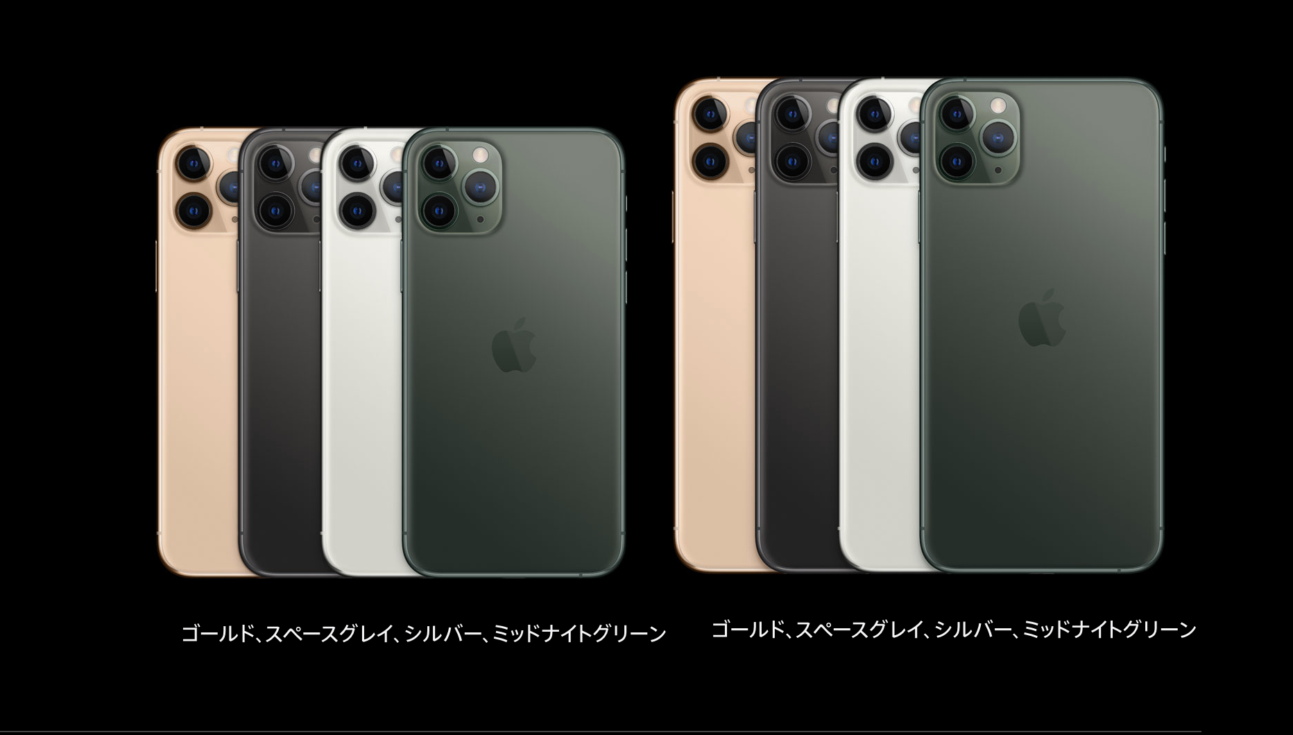 新型iPhone11 Pro、Pro Maxが発表、発売日は9月20日で価格は106,800円から。